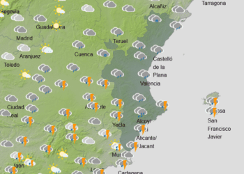 30 litros de lluvia acumulan hoy en la Playa de Cullera