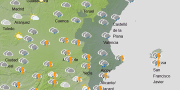 30 litros de lluvia acumulan hoy en la Playa de Cullera