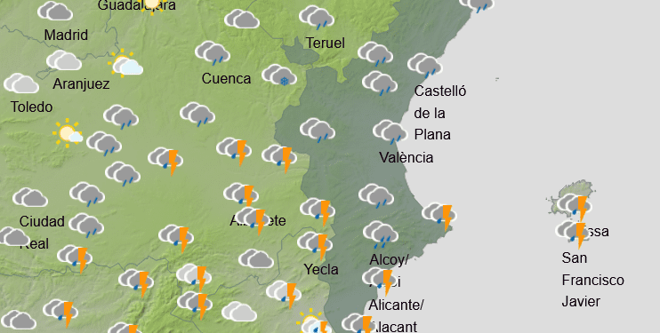 30 litros de lluvia acumulan hoy en la Playa de Cullera 1 30 litros de lluvia acumulan hoy en la Playa de Cullera