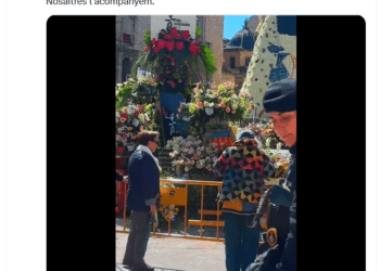 La nueva ocurrencia de la Policía Local de Valencia: "la Mare de Deu dels desemparat"