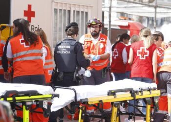 La seguridad en las Fallas de Valencia, en el punto de mira tras un incidente menor en la mascletà