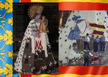 El manto de la virgen rinde homenaje a las víctimas de la DANA 2 El manto de la virgen rinde homenaje a las víctimas de la DANA