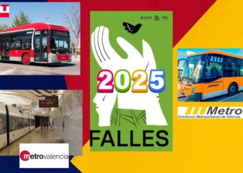 Transporte especial para Fallas 2025: Metro, Metrobús y EMT 6 Transporte especial para Fallas 2025: Metro, Metrobús y EMT