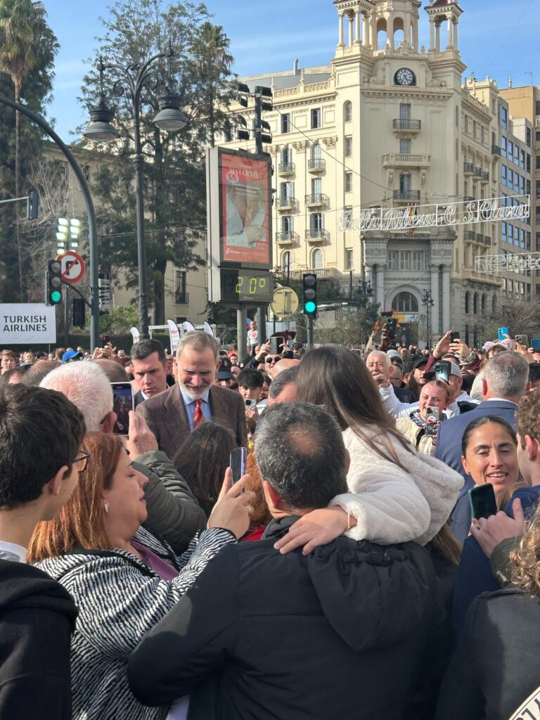 El Rey visita las Fallas tras la DANA: “Un San José inolvidable para la ciudad” 2 visita del rey Felipe a Valencia 1