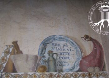 Las pinturas murales de la alquería de la Torre en peligro