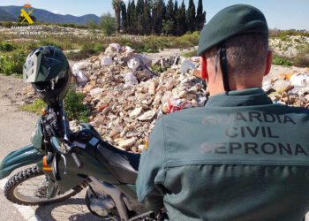 Cinco investigados por usar residuos sin tratar en una obra civil en Xàtiva