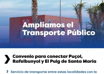 El Consell conecta Puçol, Rafelbunyol y El Puig de Santa María con Metrovalencia y Cercanías 2 El Consell conecta Puçol, Rafelbunyol y El Puig de Santa María con Metrovalencia y Cercanías