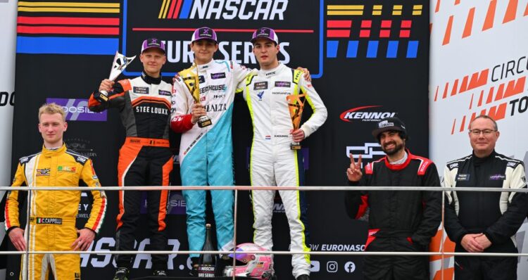 Victoria del valenciano JA Peñalta en el Gran premio de España de la Euronascar 2025 celebrado en Valencia