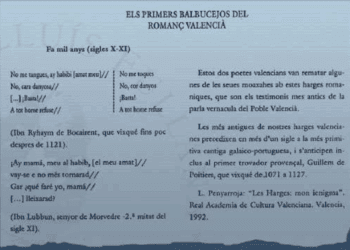 El romanç mossàrap en el Regne de Valéncia