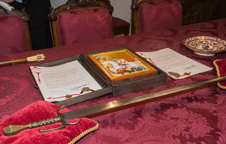 23 d’Abril, processó de Sant Jordi en la Real Senyera pels carrers del Cap i Casal