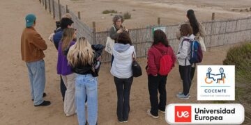COCEMFE CV reivindica la inclusión en espacios naturales con alumnos en Grado de Turismo de la Universidad Europea