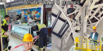 Hace 8 meses que advirtieron al Ayuntamiento de los desprendimientos del tejado del Mercado Central y no hizo absolutamente nada