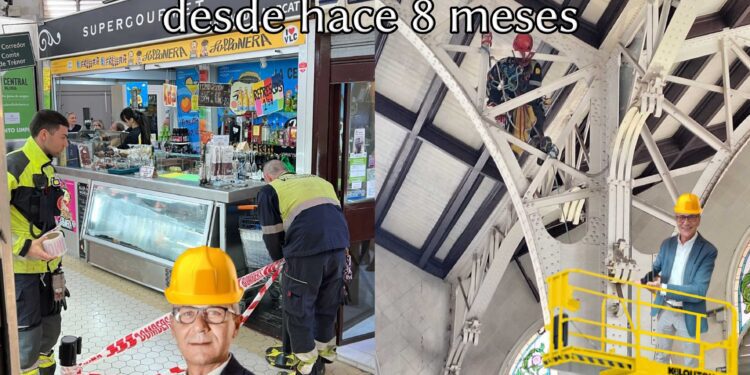 Hace 8 meses que advirtieron al Ayuntamiento de los desprendimientos del tejado del Mercado Central y no hizo absolutamente nada