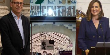 Una vendedora del Mercado central acaba en el Hospital por un golpe de calor dentro del Mercado Central de Valencia