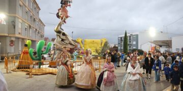 Las Falleras Mayores de Valencia han visitado este fin de semana las Fallas de Montroy