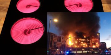 Una vitrocerámica provocó el incendio de Campanar