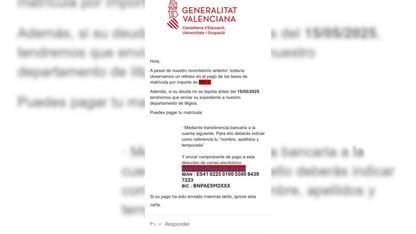 Educación alerta de un intento de estafa por correo electrónico suplantando a la Conselleria 2 25ad9344 fa37 4cac b724 a613024d71dd 16 9 aspect ratio 416w 0