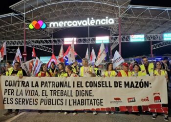 Huelga general en la Comunitat Valenciana convocada por CNT, CGT, Intersindical y COS