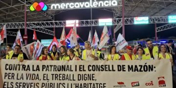 Huelga general en la Comunitat Valenciana convocada por CNT, CGT, Intersindical y COS
