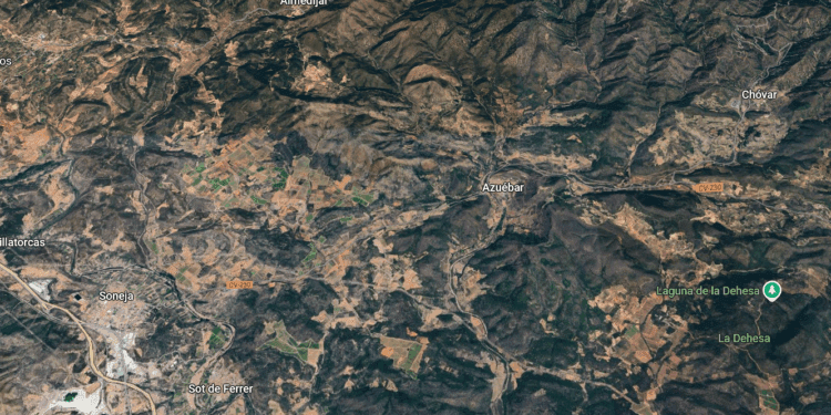 Declarado un Incendio Forestal en Azuebar (Castelló)