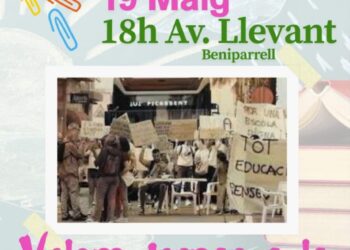 Beniparrell vuelve a salir a la calle: nueva protesta por el regreso a la escuela