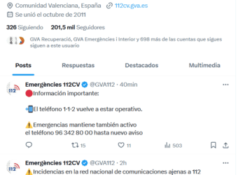 Se cae el teléfono 1.1.2 de Emergencias y habilitan un número fijo alternativo