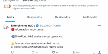Se cae el teléfono 1.1.2 de Emergencias y habilitan un número fijo alternativo