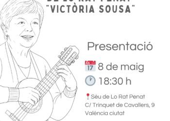 Lo Rat Penat reprén les classes de Cant d’Estil Valencià en la mestra Victòria Sousa, “Victorieta”
