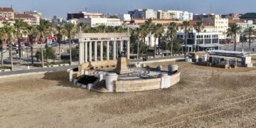 El Ayuntamiento de Valencia plantea a Costas tres alternativas de emplazamiento para la reconstrucción del antiguo Monumento a Sorolla