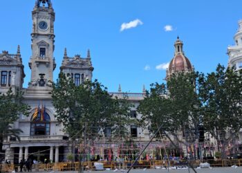 Las ventas de las floristas de la Plaza del Ayuntamiento han bajado por no poder acceder los clientes 9 Las ventas de las floristas de la Plaza del Ayuntamiento han bajado por no poder acceder los clientes