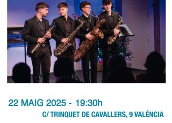 El quartet “Future Sax Quartet” actua en Lo Rat Penat dins del Cicle “Més que Música”