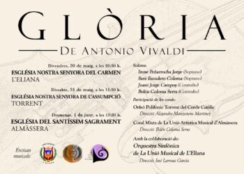 Un concierto extraodinario de música recorrerá Iglesias de La Eliana, Torrent y Almàssera