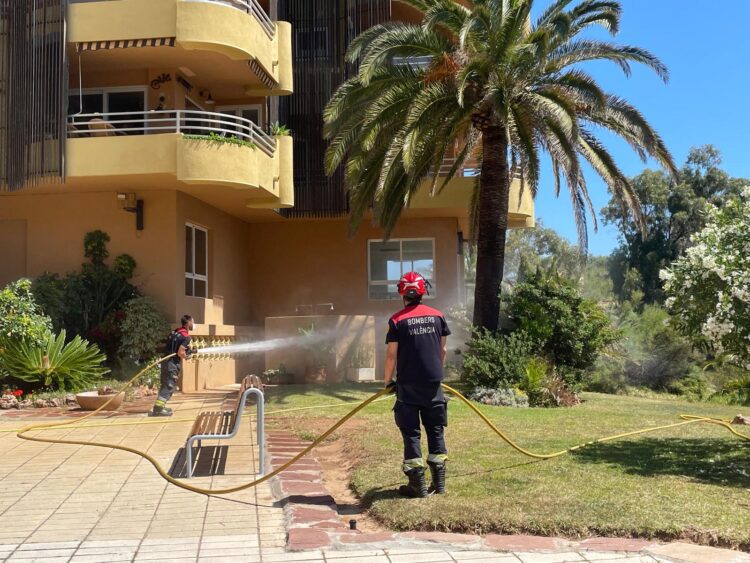 Devesa aplica escudo forestal con retardante contra incendios