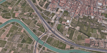 Cortes de carretera en el entrono de Sueca y Fortaleny por obras de la vía ciclopeatonal de la CV-509