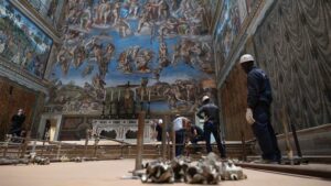 capilla sixtina vaticano conclave preparativos 2025