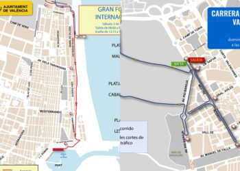 Calles cortadas este fin de semana en Valencia por carreras y por mascletà