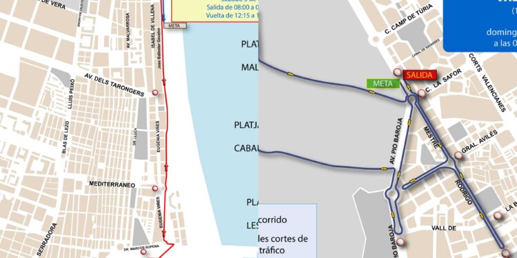 Calles cortadas este fin de semana en Valencia por carreras y por mascletà