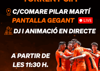 El Ayuntamiento de Torrent y la Diputació de Valéncia colocarán pantalla gigante y animación de DJ para apoyar al Torrent CF 8 El Ayuntamiento de Torrent y la Diputació de Valéncia colocarán pantalla gigante y animación de DJ para apoyar al Torrent CF
