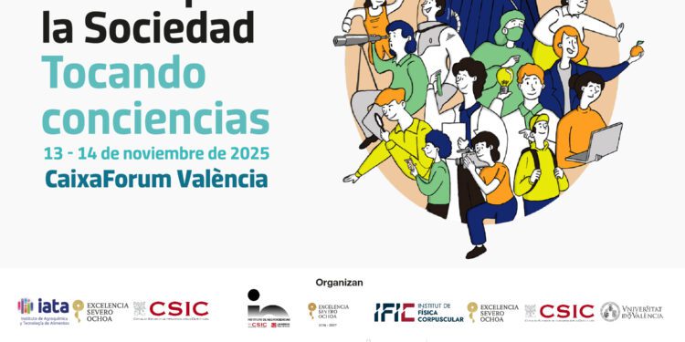 Valéncia acogerá el congreso 100xCiencia9 bajo el lema ‘Ciencia para la sociedad. Tocando conciencias’ 1 València acogerá el congreso 100xCiencia 9 bajo el lema ‘Ciencia para la sociedad. Tocando conciencias’
