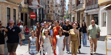 Convivencia fallera de elección Falleras Mayores de Elda y sus Damas de Honor 2025 en Cullera