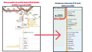 Apertura paradas metro tras la DANA