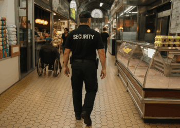 Competencias del vigilante de seguridad en un mercado municipal