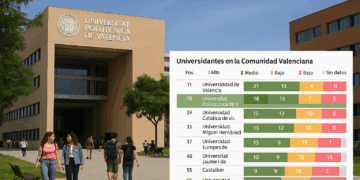 La Comunidad Valenciana mejora su rendimiento en el Ranking CYD 2025, pero pierde presencia en el top 10 universitario