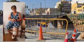Otro accidente por falta de señalización del Ayuntamiento de Paiporta, una mujer podría acabar en el quirófano