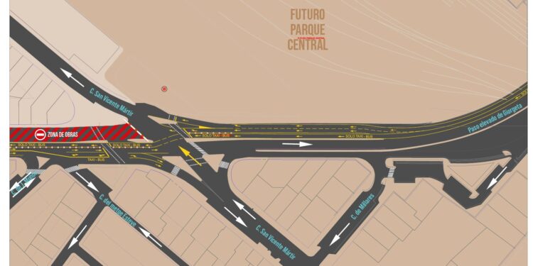 El 30 de Junio empiezan las obras de Pérez Galdós con el corte al tráfico de la avenida