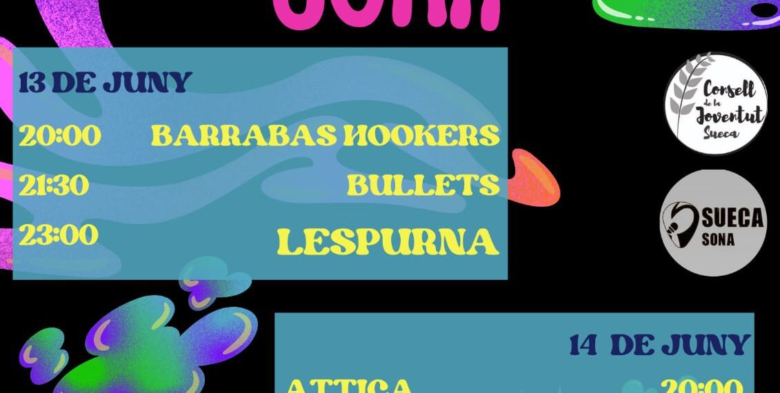 Programació Jove de Sueca para el mes de Junio