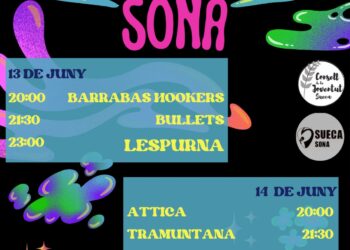 Programació Jove de Sueca para el mes de Junio