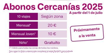Sánchez pone fin a los abonos recurrentes, fin al viajar gratis desde este mes de julio