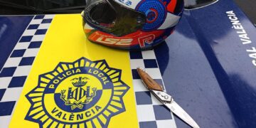 Detenido en Valencia por conducir una moto sin carnet y bajo los efectos de varias drogas