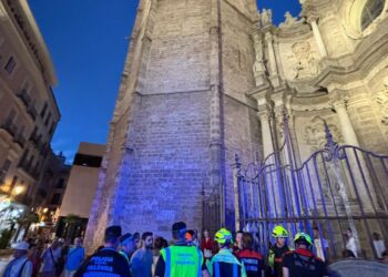 Un campanero herido en el Miguelete durante la procesión del Corpus